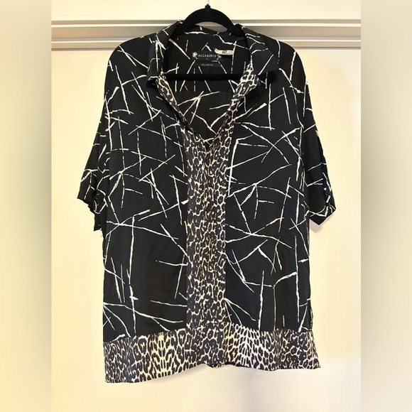 ALL SAINTS ABSTRACT RELAXED FIT SHIRT - Picture 2 of 6